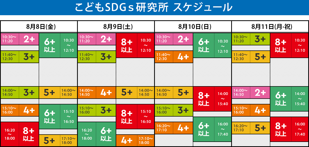 こどもSDGｓ研究所 2025 スケジュール