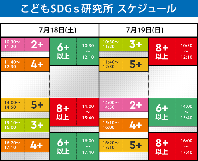 こどもSDGｓ研究所 2026 スケジュール