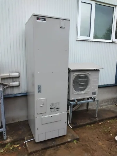 【奈良県生駒市】お湯の温度が安定しないエコキュートを交換｜三菱 SRT-S467-RHを設置