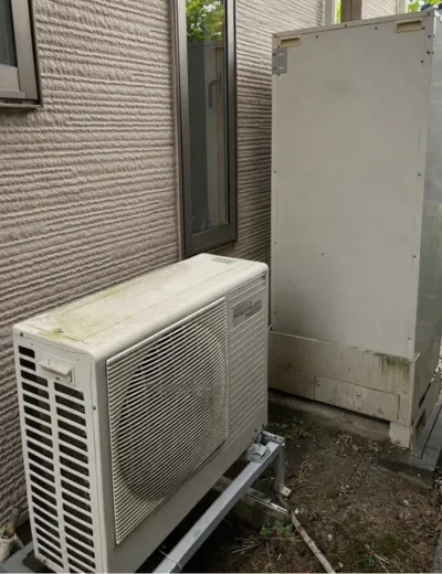 【生駒市】お湯はりの途中で止まるためエコキュートを交換｜HHP-T464HATからSRT-ST466への施工事例（施工前）