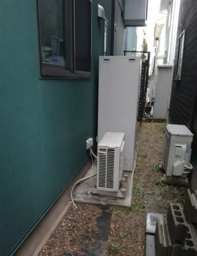 【北葛城郡上牧町】おふろの自動湯はり後に湯温が安定しなくなったためエコキュートを交換｜SRT-HPT37W7からCPU-37AZ1への施工事例（施工前）