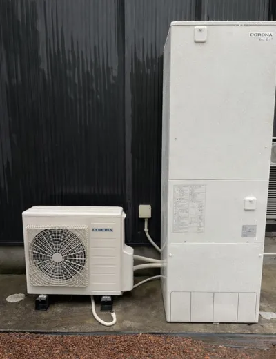 【香芝市】おふろのお湯はりができなくなったためエコキュートを交換｜CTU-H3726A2からCTU-E46AY6への施工事例（施工後）