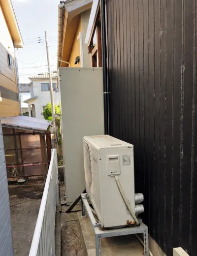 【葛城市】浴室リモコンにエラーが出るようになったためエコキュートを交換｜HHP-T465HATからSRT-ST466への施工事例（施工前）