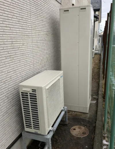 【北葛城郡河合町】深夜の沸き上げ後にお湯の残量表示が安定しなくなったためエコキュートを交換｜CTU-461D1A9からTUA-46YFVへの施工事例（施工後）