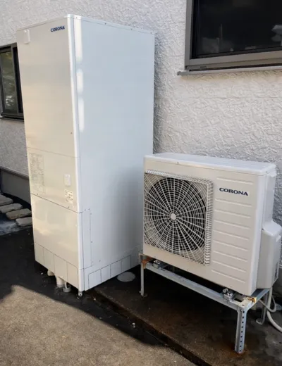 【磯城郡川西町】お湯を使ったあと昼間の沸き増しが増えたためエコキュートを交換｜HE-37K3QからCTU-46AZ1への施工事例（施工後）