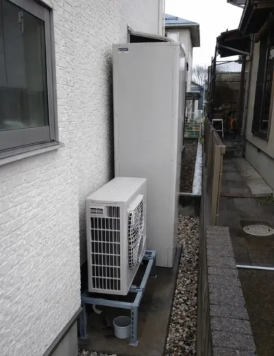 【甲賀市】自動たし湯が途中で止まるためエコキュートを交換｜BHP-TA462からSRT-S466への施工事例（施工後）