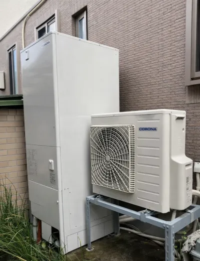 【湖南市】シャワーの勢いが弱くなったためエコキュートを交換｜CCFT-46MJ3からCTU-E46AZ1への施工事例（施工後）