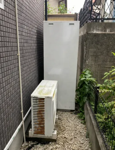 【湖南市】お湯が出るまで時間がかかるためエコキュートを交換｜CTU-37AW1からCTU-E46AZ1への施工事例（施工前）