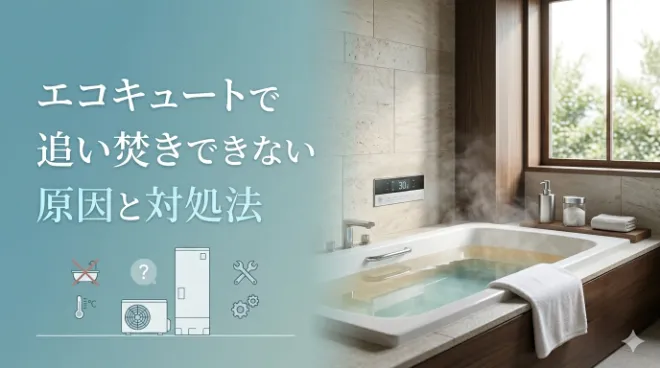 エコキュートで追い焚きできない原因と対処法｜修理・交換の目安も解説