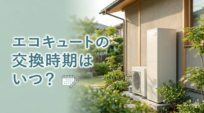 エコキュートの交換時期はいつ？寿命の目安と買い替えを考えるサインを解説