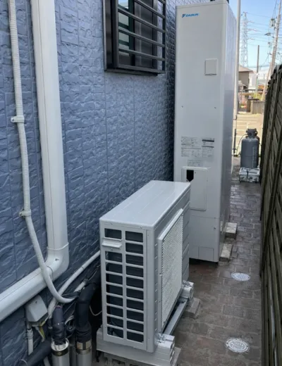 【守山市】夜になるとお湯の残量が足りないためエコキュートを交換｜SRT-HPU60A6からTUX46XFTVへの施工事例（）施工後