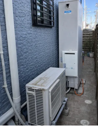 【守山市】夜になるとお湯の残量が足りないためエコキュートを交換｜SRT-HPU60A6からTUX46XFTVへの施工事例（施工前）