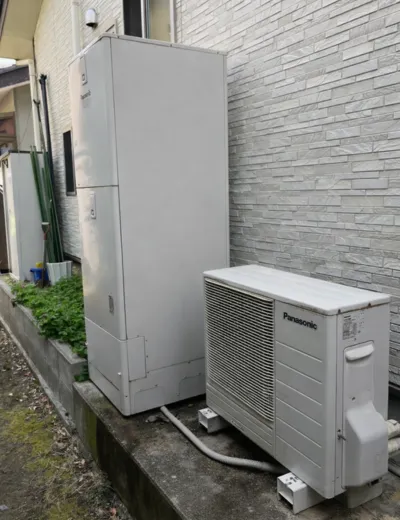 【守山市】自動たし湯がうまく動かなくなったためエコキュートを交換｜HE-KK37BQからTUX46XFVへの施工事例（施工後）