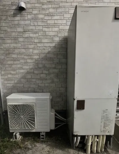 【奈良市】おふろの湯はり量が少なくなることが増えたためエコキュートを交換｜BHP-TA46HTからSRT-S466Uへの施工事例（施工前）