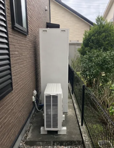 【近江八幡市】おふろの自動保温がうまく続かないためエコキュートを交換｜HHP-T374HATからSRT-S376への施工事例（施工後）