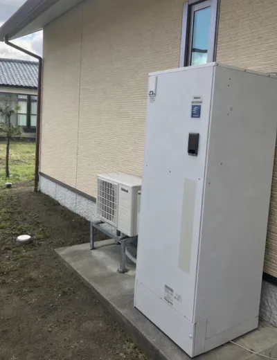 【近江八幡市】お湯はりに時間がかかるためエコキュートを交換｜DH-37G3QUBからHE-J37LQへの施工事例（施工前）