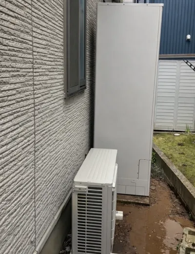 【大津市】おふろの湯量が安定しないためエコキュートを交換｜SRT-5568WFU-BLからSRT-S466Uへの施工事例（施工後）
