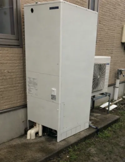 【大津市】浴室リモコンの表示が見えにくくなったためエコキュートを交換｜CFT-46M91からCTU-46AZ1への施工事例（施工後）