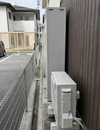 【栗東市】追いだき中に運転が止まるためエコキュートを交換｜SRT-HPT43W26からSRT-S435UZへの施工事例（施工後）