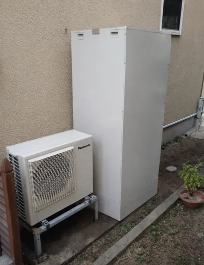 【桜井市】おふろのお湯が冷めやすくなったためエコキュートを交換｜HE-46D3QからHE-D46FQSへの施工事例（施工後）