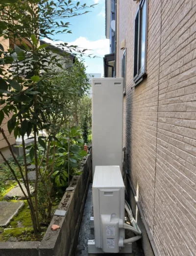 【生駒郡三郷町】おふろの湯はりが終わっても設定した水位までたまらなくなったためエコキュートを交換｜CTU-H3726A2からCTU-E372AZ1への施工事例（施工後）