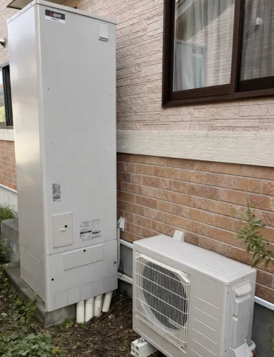 【天理市】浴室リモコンにエラーが表示されるようになったためエコキュートを交換｜BE-F46CWUからSRT-S466への施工事例（施工後）