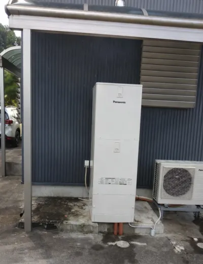 【天理市】追いだきの途中で止まることがあったためエコキュートを交換｜HE-S37LQからCTU-371D1A8への施工事例（施工後）