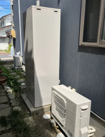 【宇陀市】おふろの追いだきをしてもすぐに冷めてしまったためエコキュートを交換｜SRT-HPT46W1からSRT-S466への施工事例（施工後）