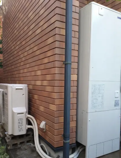 【大和高田市】台所の蛇口ではお湯が出るのに浴室だけぬるかったためエコキュートを交換｜BHP-TA370からCTU-37AZ1への施工事例（施工後）