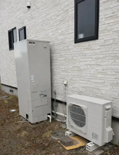 【野洲市】お湯が途中で水になるためエコキュートを交換｜SSHP-JK461TNからSRT-S376への施工事例（施工後）