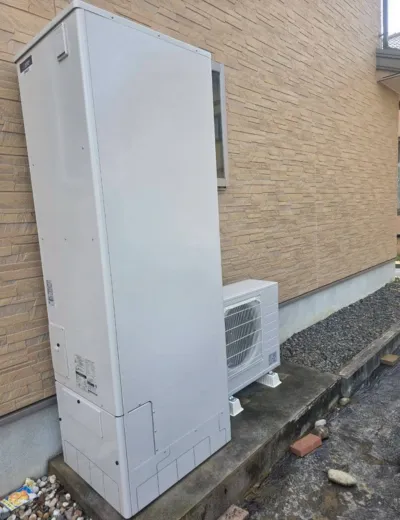 【明石市】追いだきを押してもすぐに温め直しが始まらなくなったためエコキュートを交換｜BHP-TA463からSRT-ST466への施工事例（施工後）