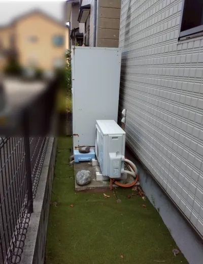 【芦屋市】湯はり後に高温たし湯を追加することが増えたためエコキュートを交換｜CTU-461D1A10からCTU-46AZ1への施工事例（施工前）