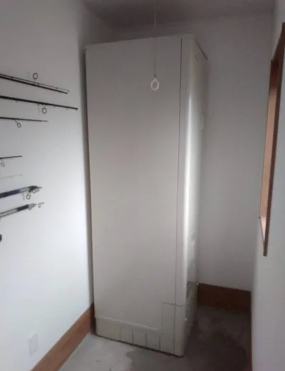 【加古郡稲美町】湯はり中に浴槽へ出るお湯の勢いが弱くなってきたためエコキュートを交換｜ET-4601BXからTUA46ZFVEへの施工事例（施工後）