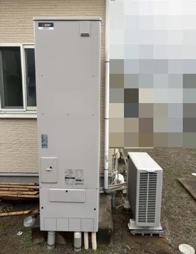 【加古川市】シャワーを出し直したとき適温に戻るまで時間がかかるようになったためエコキュートを交換｜SRT-46W2からSRT-ST467への施工事例（施工後）