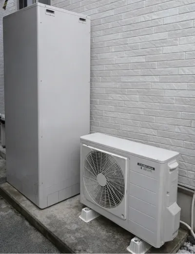 【川西市】ふろ自動の湯はりが止まる位置にばらつきが出てきたためエコキュートを交換｜CTU-461D1A11からSRT-ST377への施工事例（施工前）