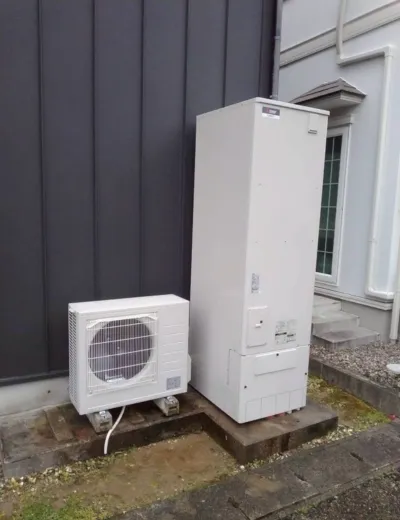 【神戸市中央区】おふろの保温をしても湯温が下がりやすくなったためエコキュートを交換｜SRT-HPT46W5からSRT-ST466への施工事例（施工後）