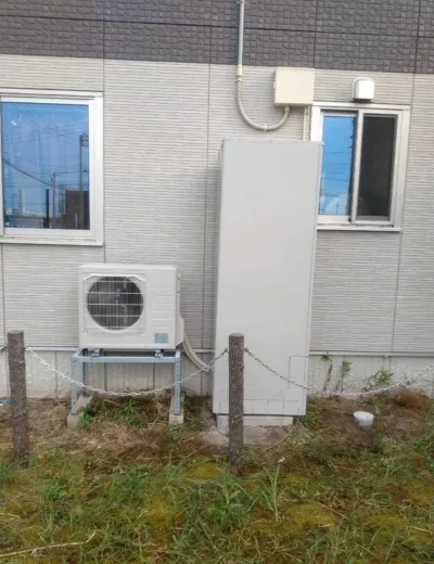 【神戸市兵庫区】入浴前に高温たし湯で温度を調整することが増えたためエコキュートを交換｜SRT-HPT46WUX6からSRT-ST467Uへの施工事例（施工後）