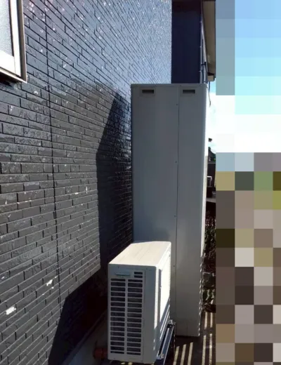 【神戸市灘区】長年使用したエコキュートの交換にあわせて容量も見直した施工事例｜CTU-371D1A8からTUA46YFVへ交換（施工後）