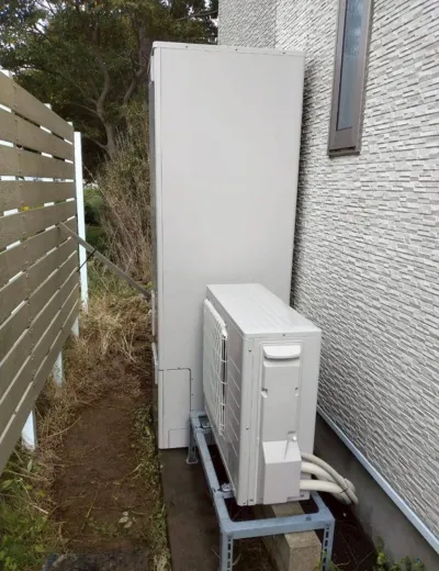 【神戸市長田区】ふろ自動をしても設定した水位までたまらないことが増えたためエコキュートを交換｜CTU-461NA7からSRT-ST466への施工事例（施工後）