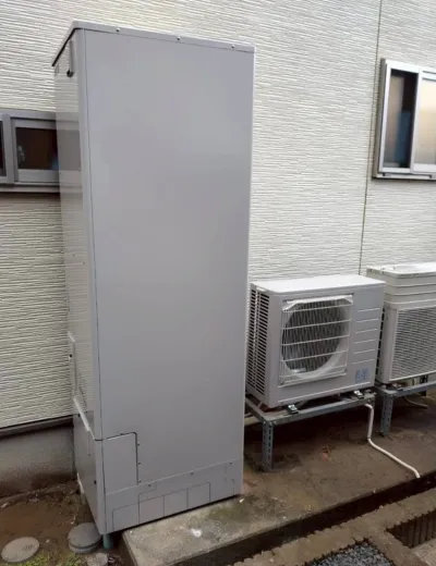 【神戸市長田区】長年使用したエコキュートの交換にあわせて容量も見直した施工事例｜TUN37LFVからSRT-ST466へ交換（施工後）