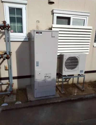 【神戸市西区】エラーコードが表示されるようになったためエコキュートを交換｜DH-46G4QUBからSRT-ST377への施工事例（施工後）