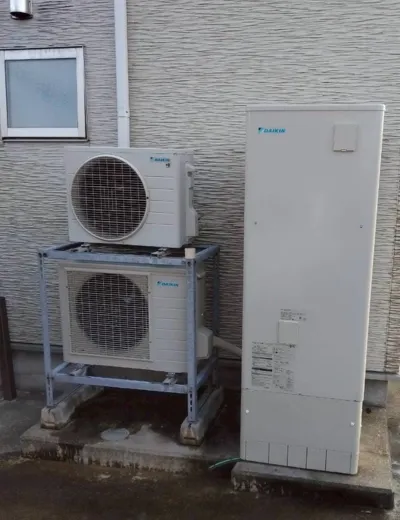 【神戸市西区】おふろの湯はり完了までに時間がかかるようになったためエコキュートを交換｜TUN37MFVからTUN37ZFVへの施工事例（施工後）