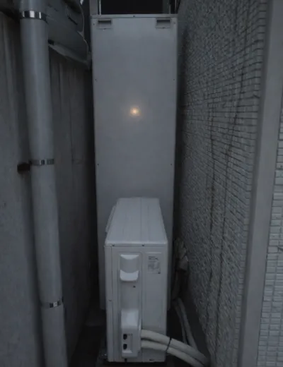 【神戸市須磨区】おふろの湯はり完了まで以前より時間がかかるようになったためエコキュートを交換｜HE-46K3QからHE-S46LQへの施工事例（施工後）