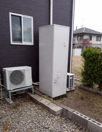 【神戸市垂水区】リモコンで湯はりをしてから完了までの待ち時間が長く感じるようになったためエコキュートを交換｜RQW46JVからTUA46YFVへの施工事例（施工後）