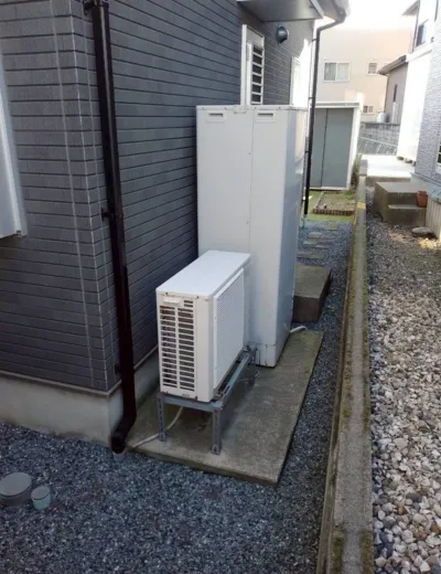 【神戸市垂水区】長年使用したエコキュートの交換にあわせて容量も見直した施工事例｜HE-K37AQからSRT-ST466へ交換（施工前）