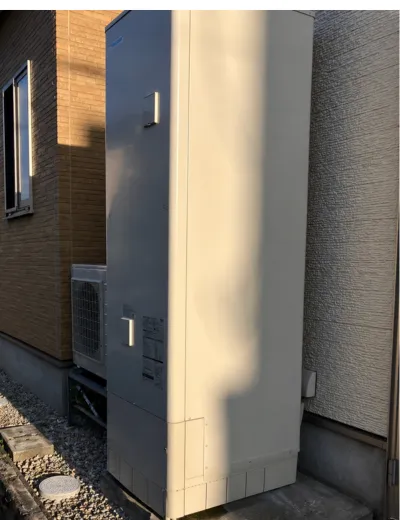 【久世郡久御山町】お湯が出たり出なかったりして不安定になったためエコキュートを交換｜HE-K37BQからEQX46XFVへの施工事例（施工後）