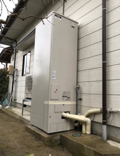 【京都市伏見区】保温してもおふろが冷めやすくなったためエコキュートを交換｜SRT-HPT37WX4からSRT-ST466への施工事例（施工後）