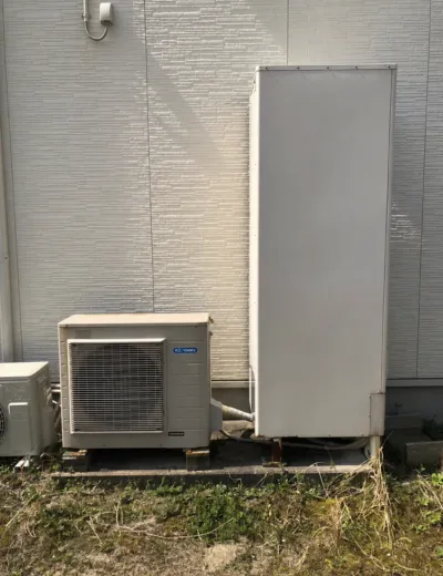 【京都市伏見区】お湯がぬるく感じることが増えてきたためエコキュートを交換｜EHPE-603E2からTUX46XFVEへの施工事例（施工前）