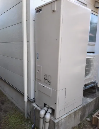 【京都市東山区】お湯が出ないことがあったためエコキュートを交換｜HE-K37AQからSRT-ST376への施工事例（施工後）