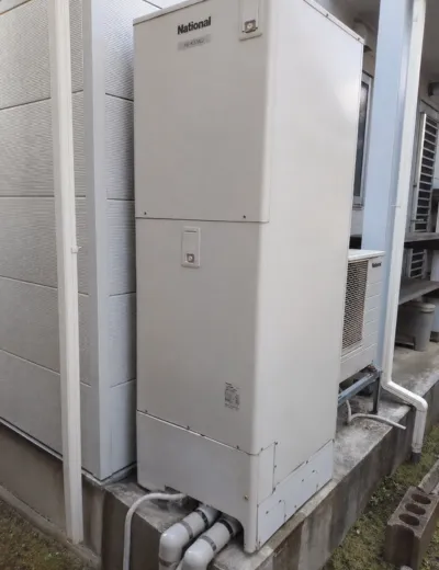 【京都市東山区】お湯が出ないことがあったためエコキュートを交換｜HE-K37AQからSRT-ST376への施工事例（施工前）
